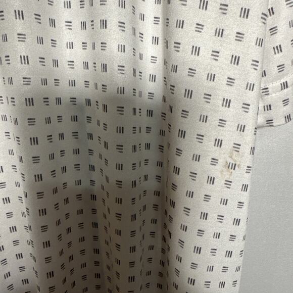 Mens Large Big And Tall Polo Shirt Callaway OptiDri White and Grey Short Sleeve - Picture 8 of 9